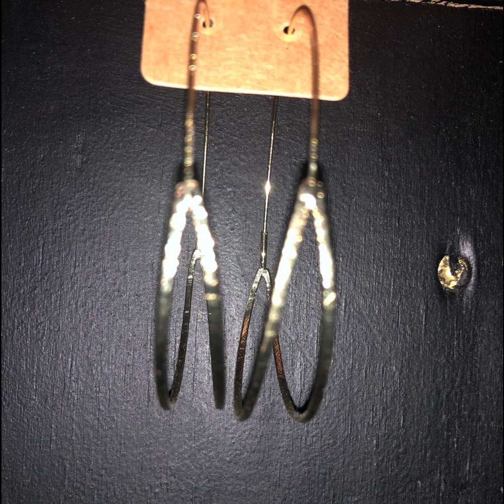 Gold hoop earrings
